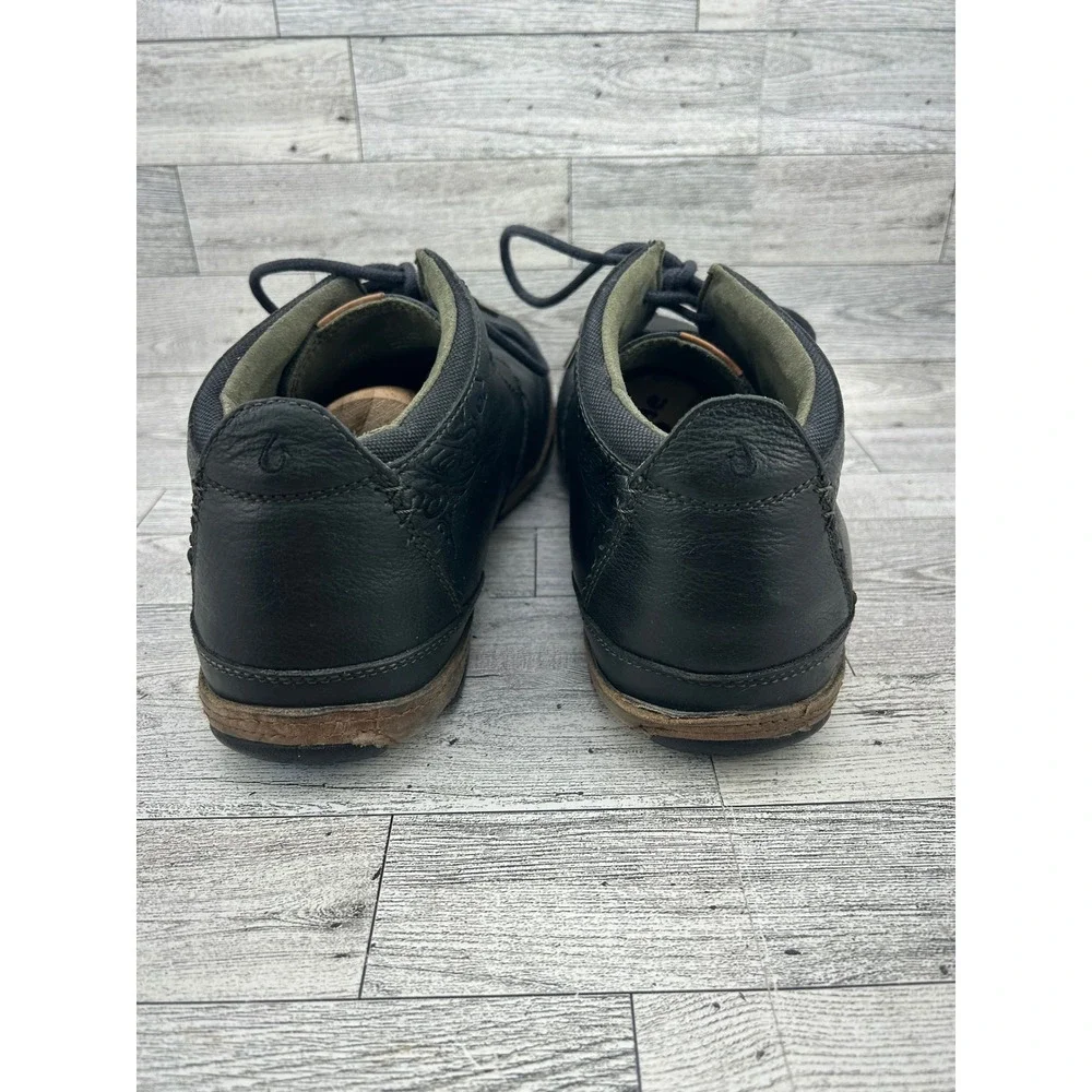 Olukai Kamuela Mens Black Leather Chukka Boots‎ Size 11 10131-4033